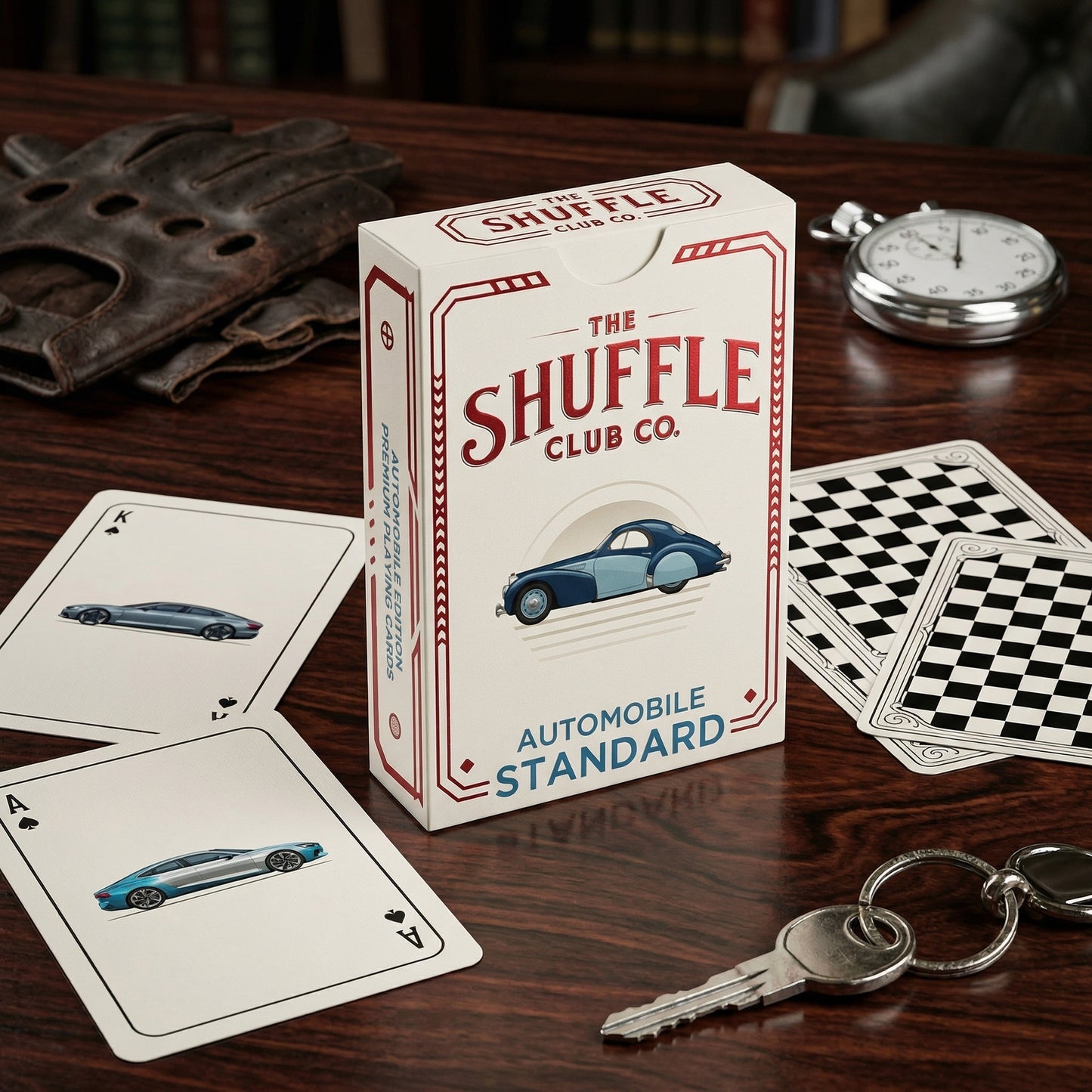 Auto Playing Cards – Classic Cars Deck with Retro Automotive Illustrations