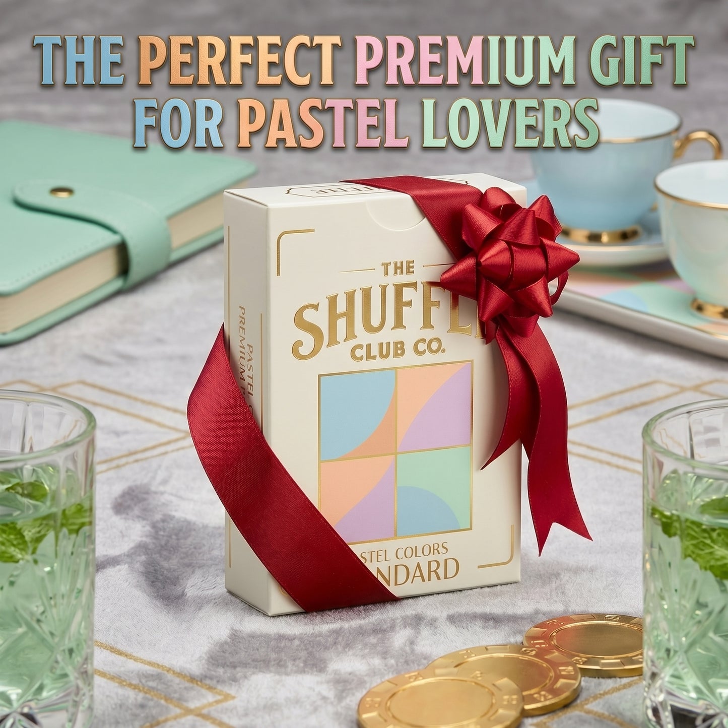 Shuffle Club Jumbo Pastel large print playing cards view 8