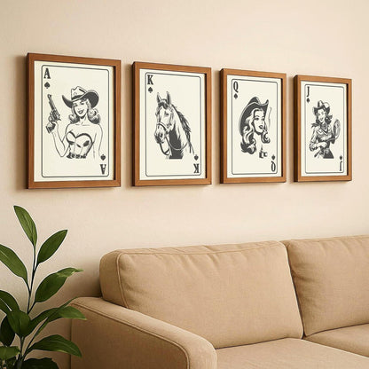 Shuffle Club Co. Sheriff & Guns Collection – 8x10 Western Poster (Black Guns, 8x10, Unframed)