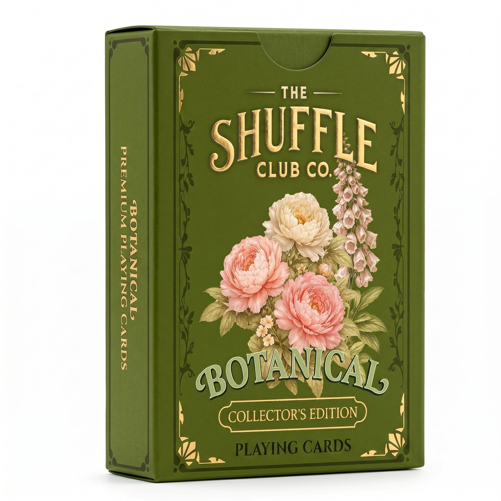 Shuffle Club Botanical Playing Cards floral deck box and cards