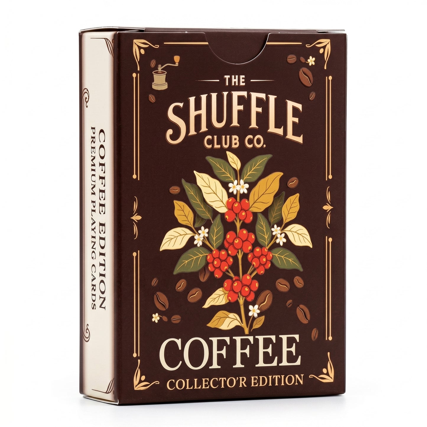 Coffee Playing Cards – Illustrated Café & Espresso Card Deck | Poker Size Playing Cards for Coffee Lovers | Unique Gift for Baristas, Caffeine Addicts