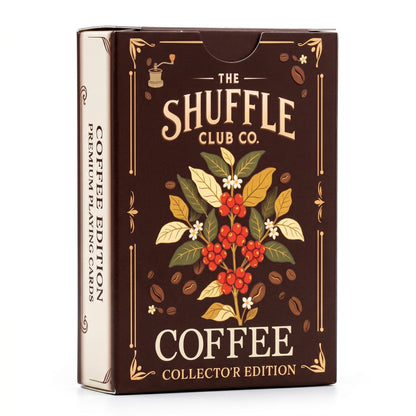 Coffee Playing Cards – Illustrated Café & Espresso Card Deck | Poker Size Playing Cards for Coffee Lovers | Unique Gift for Baristas, Caffeine Addicts
