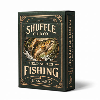 Shuffle Club Co Fishing Playing Cards – Angler & Fish Species Illustrated Deck | Poker Size Cards for Anglers & Outdoor Enthusiasts