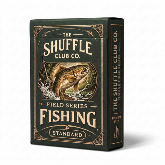Shuffle Club Co Fishing Playing Cards – Angler & Fish Species Illustrated Deck | Poker Size Cards for Anglers & Outdoor Enthusiasts