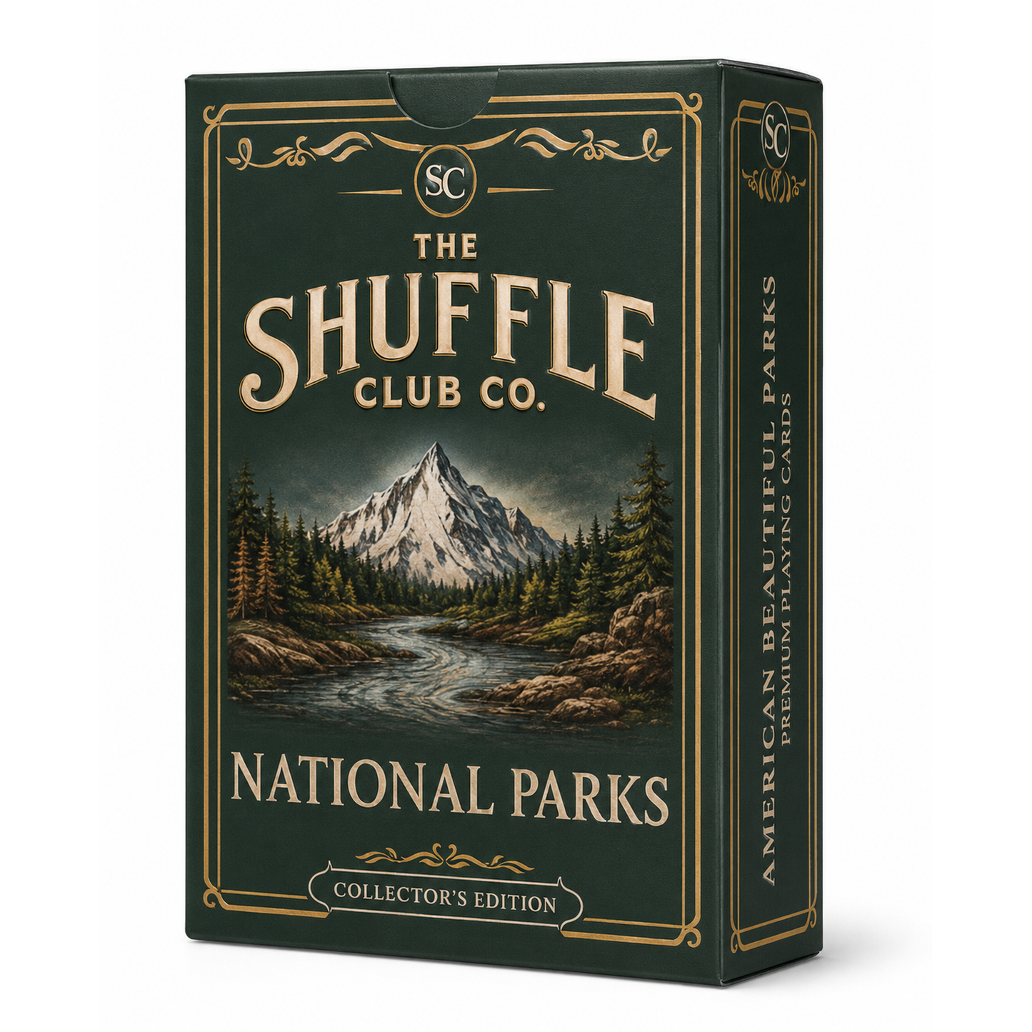 Shuffle Club Co National Parks Playing Cards – Illustrated America's Parks Deck | Poker Size Cards for Hikers, Campers & Nature Lovers