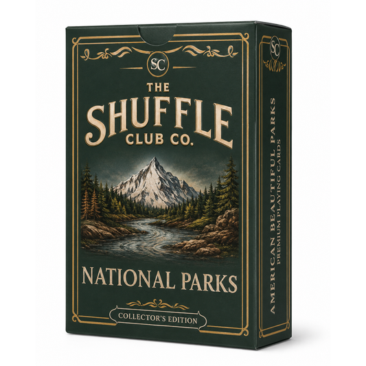 Shuffle Club Co National Parks Playing Cards – Illustrated America's Parks Deck | Poker Size Cards for Hikers, Campers & Nature Lovers