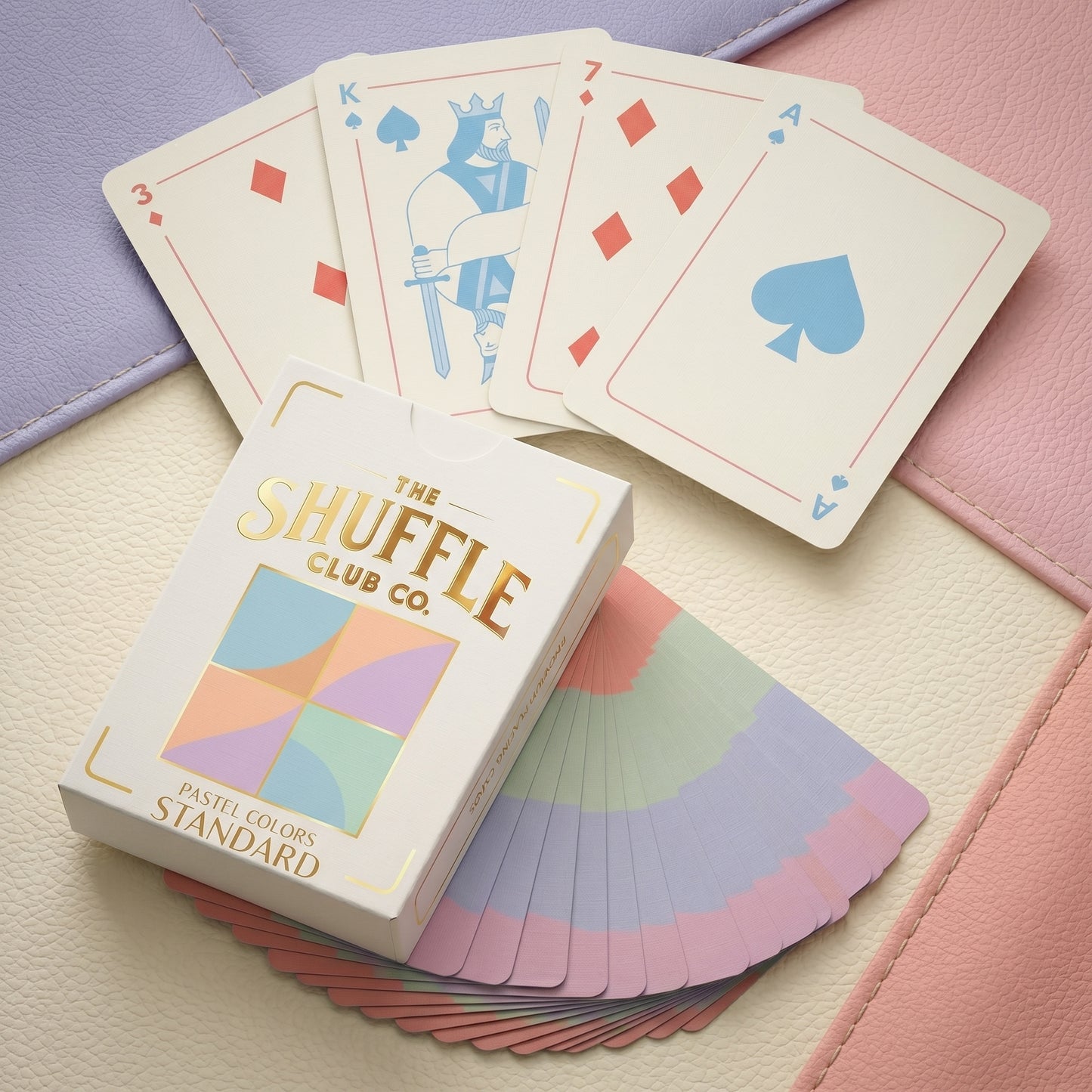Shuffle Club Jumbo Pastel large print playing cards view 4