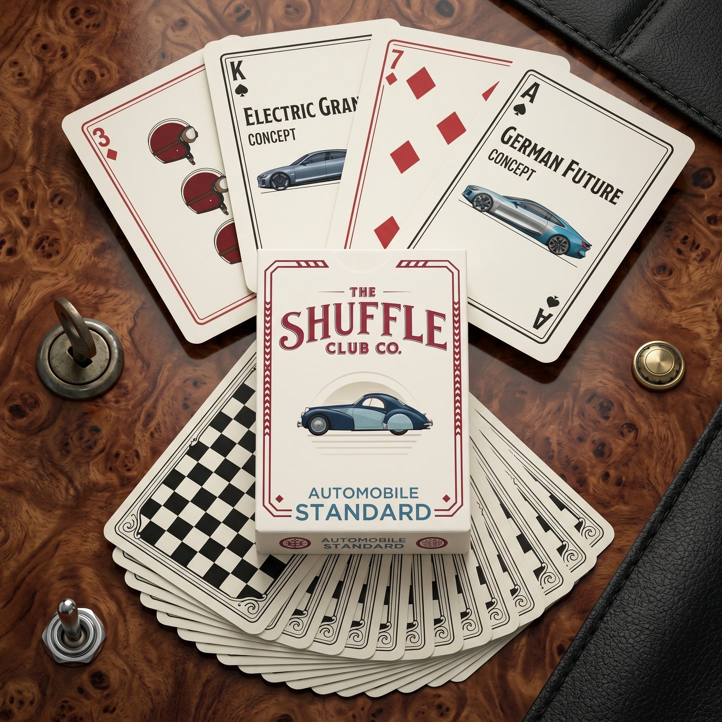 Auto Playing Cards – Classic Cars Deck with Retro Automotive Illustrations