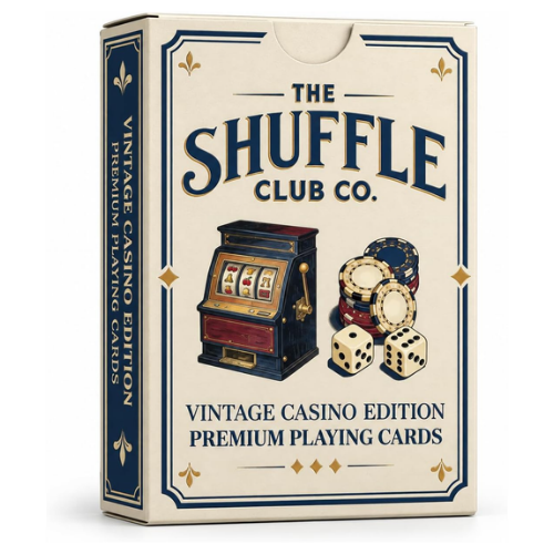 The Vintage Casino Playing Cards – Premium Poker Card Deck with Classic Casino-Inspired Design – Stylish Playing Cards for Poker, Blackjack, Game Nights & Gifts (Pack of 1)